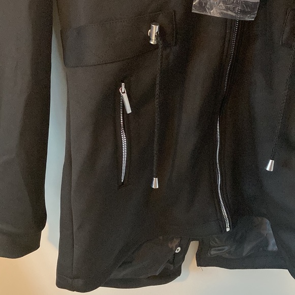 NWT, Black Hoodie Jacket, Size M - Picture 2 of 10